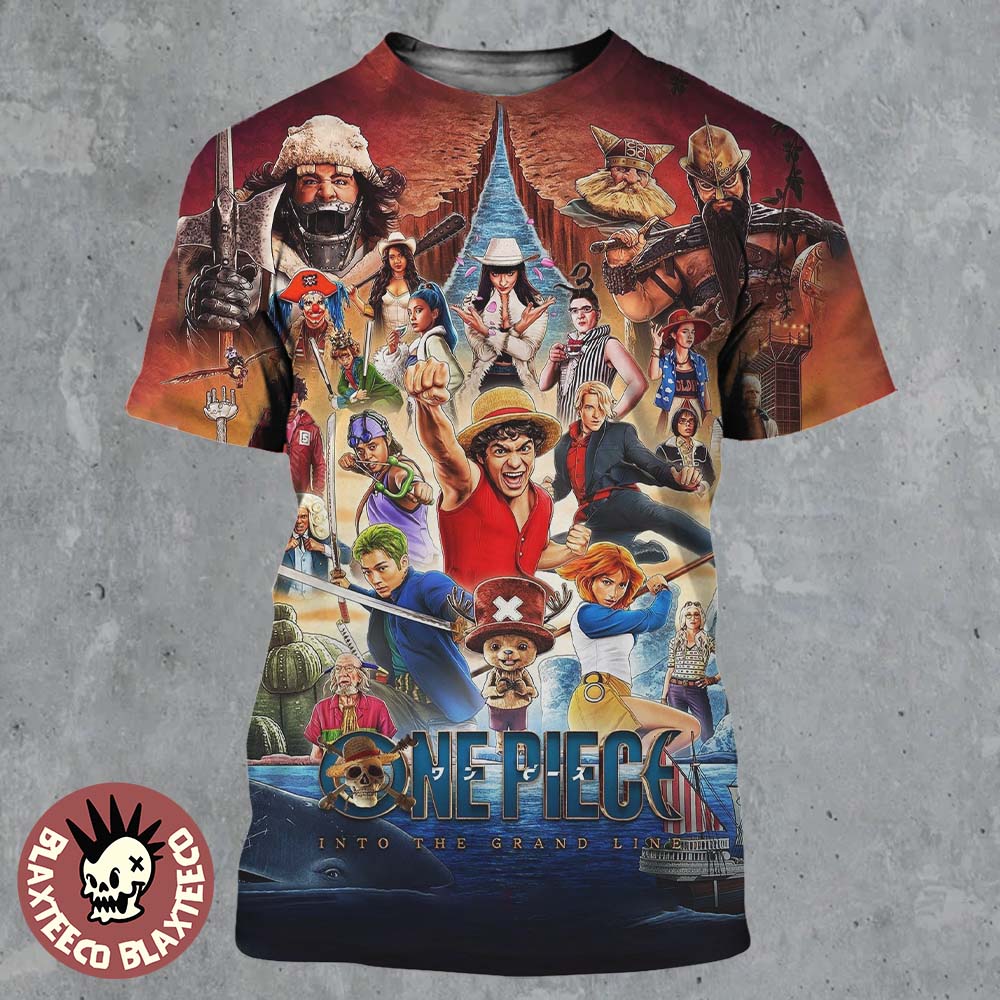 One Piece Into The Grand Line Season 2 Live Action Poster Anime Style Art All Over Print Shirt