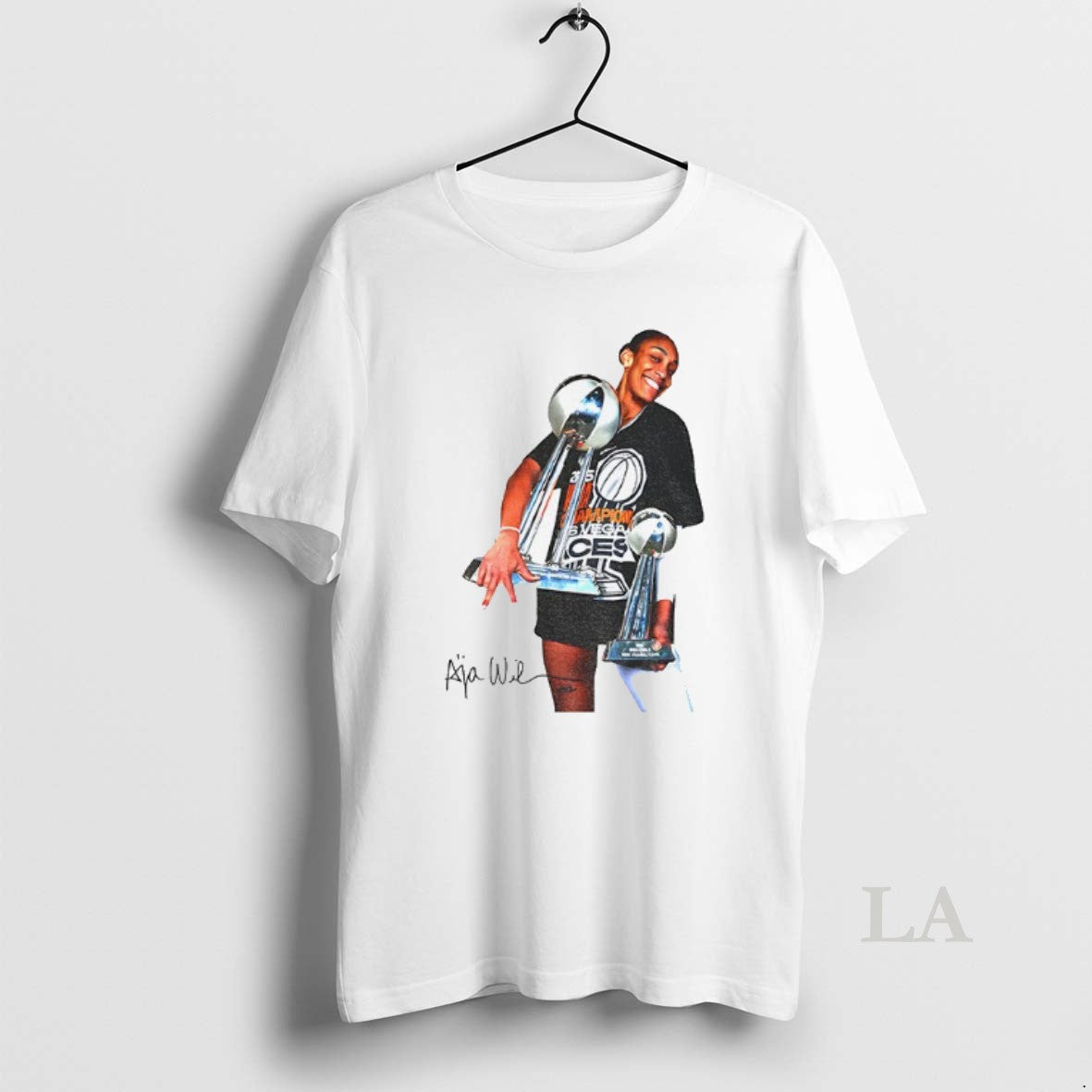 Original 2025 Aja Wilson Wnba Champion Las Vegas Aces 4x Mvp Signature
