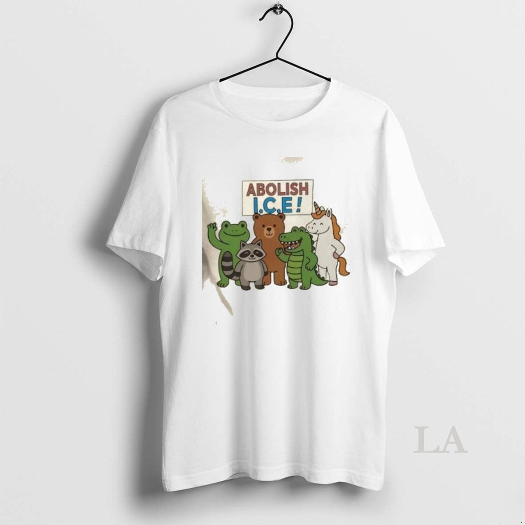 Original Abolish Ice Frog Unicorn Raccoon Bear Dinosaur Animals