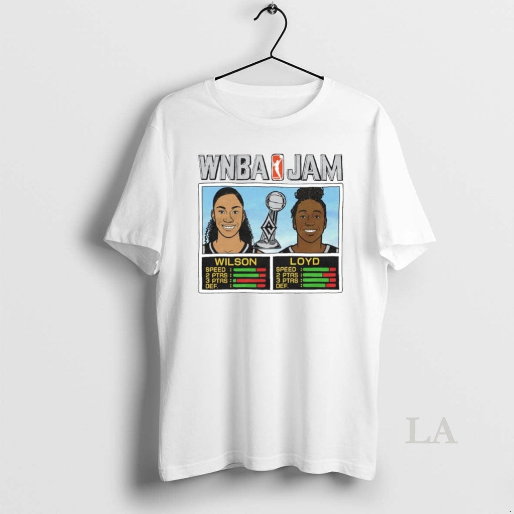 Original Aja Wilson And Jewell Loyd Wnba Jam Los Angeles Aces 2025 Champs Ornaments