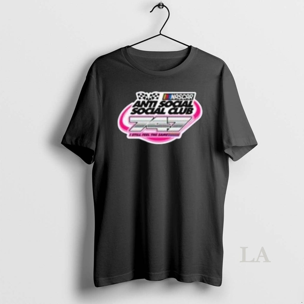 Original Anti Social Social Club X Nascar Black 747 Shit Long Sleve