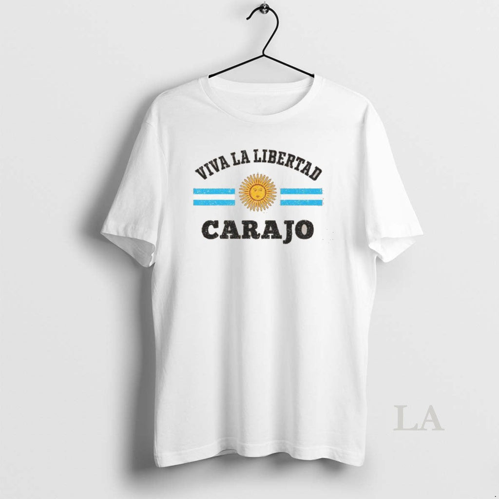 Original Awesome Viva La Libertad Carajo Javier Milei Presidente De Argentina Washed