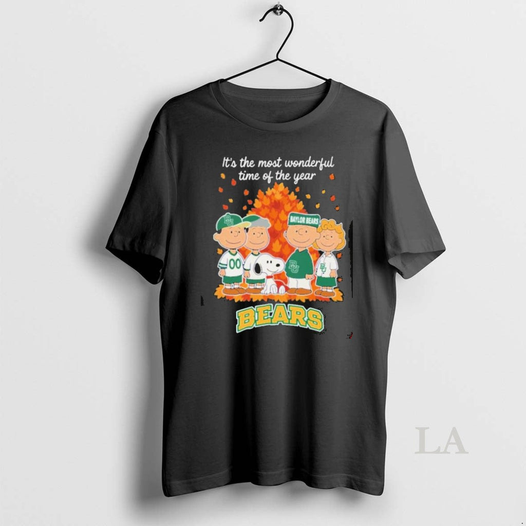 Original Baylor Bears X Peanuts Its The Most Wonderful Time Of The Year The Fall