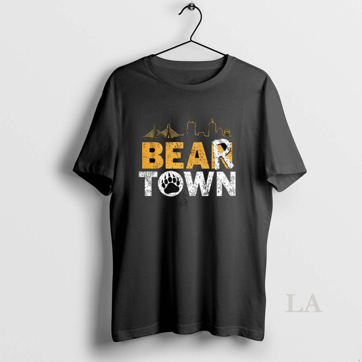 Original Boston Bear Hockey Town Skyline