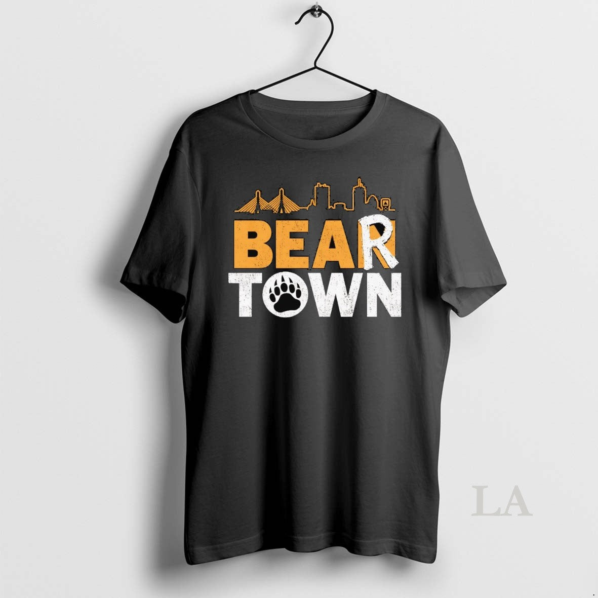 Original Boston Bruins Bear Town Skyline