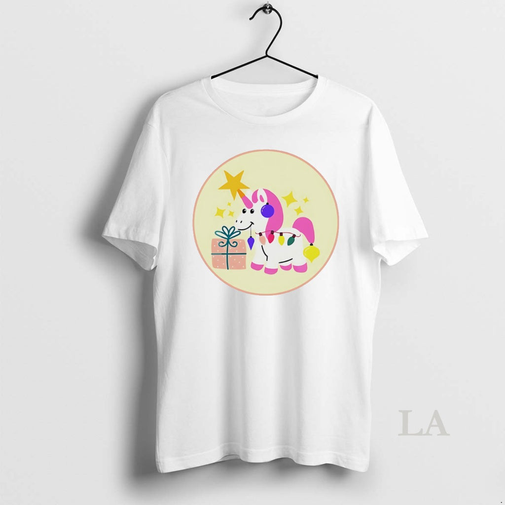 Original Christmas Gift Unicorn Lights Cute Holiday White
