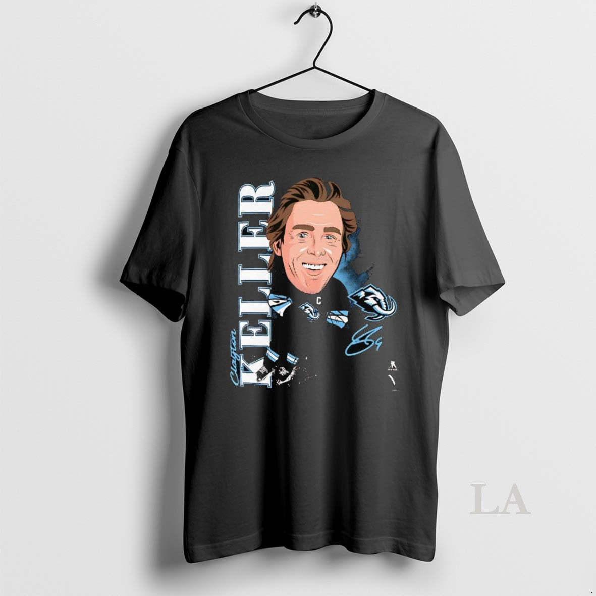 Original Clayton Keller Caricature Signature Utah Mammoth