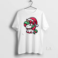 Original Cute Santa Unicorn Red Bow Christmas White