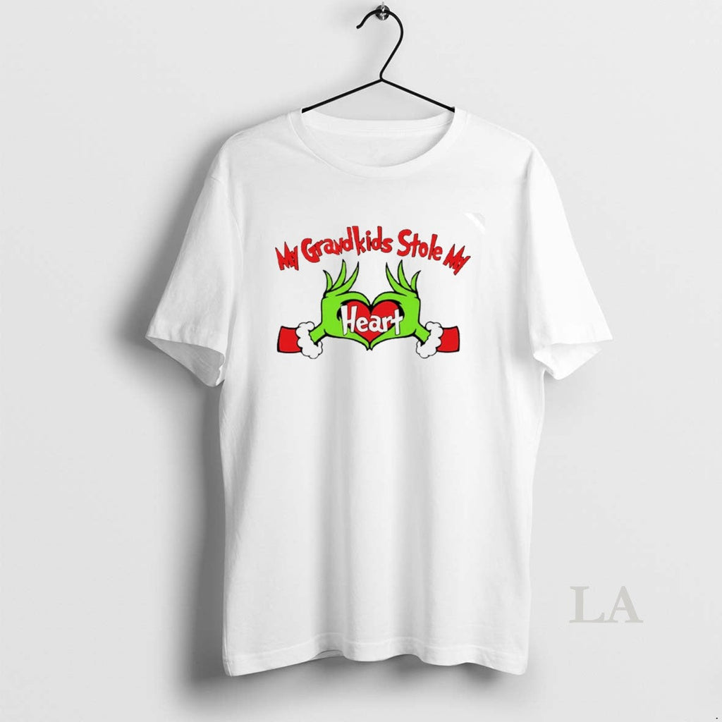 Original Grinch My Grandkids Stole My Heart Christmas White