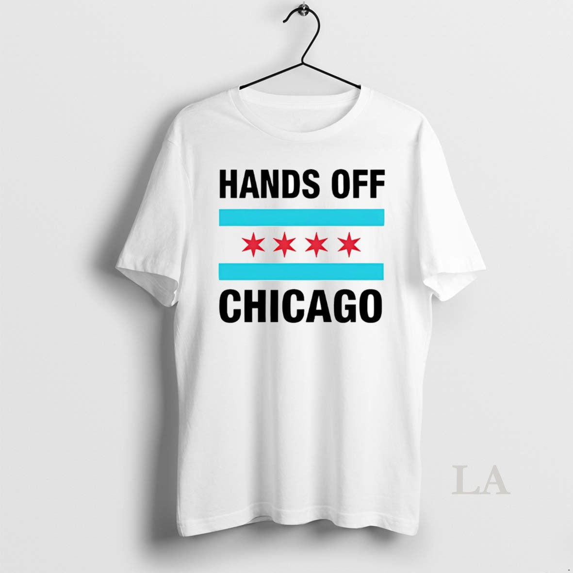Original Hand Of Chicago Flag