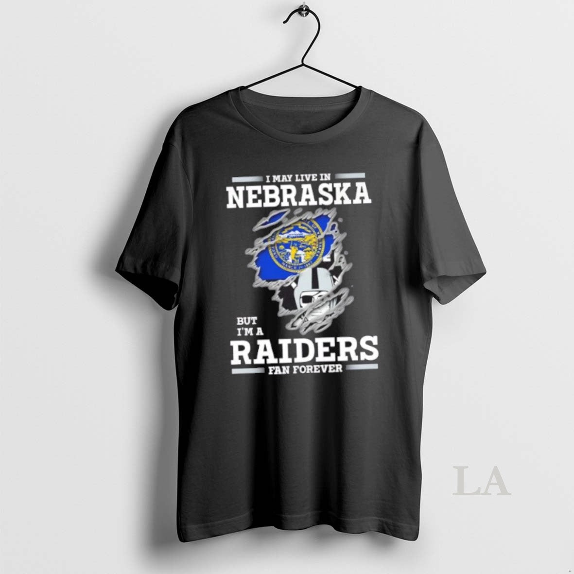 Original I May Live In Nebraska But Im A Raiders Fan Forever