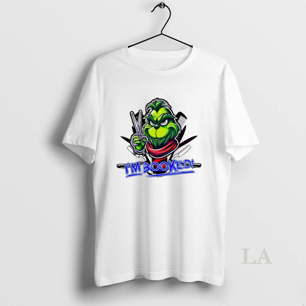 Original Im Booked Christmas Grinch Hair Stylist White