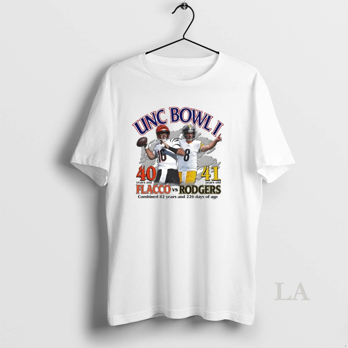 Original Joe Flacco Vs Aaron Rodgers 40 41 Years Old Unc Bowl I