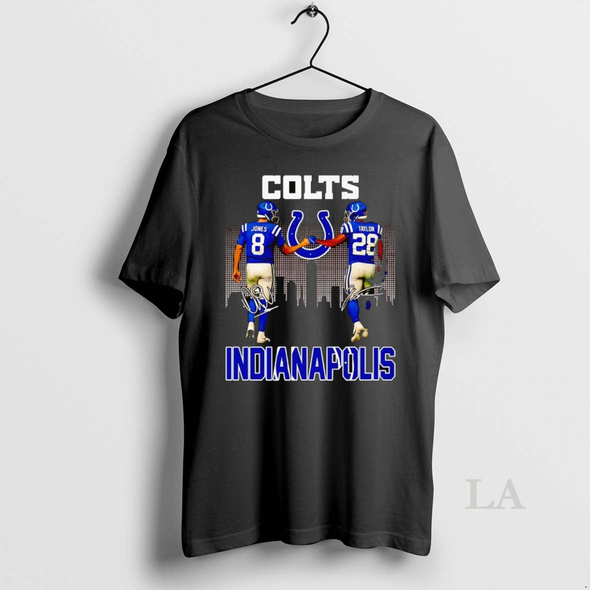 Original Jones And Taylor Fist Bump Indianapolis Colts Skyline