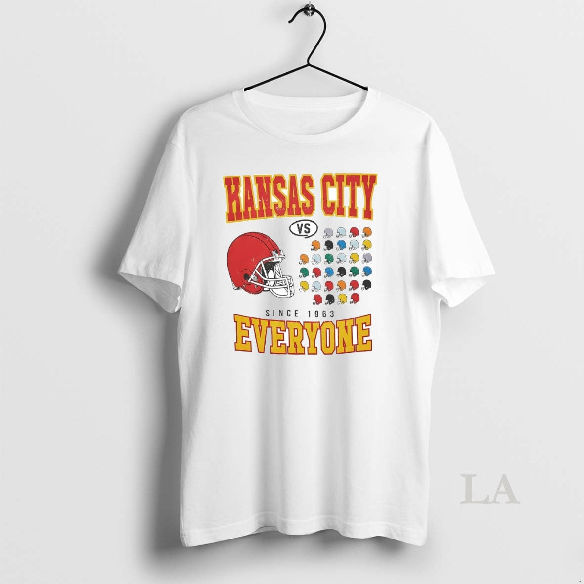 Original Kansas City Chiefs Vs Everyone Football Helmet Since 1963