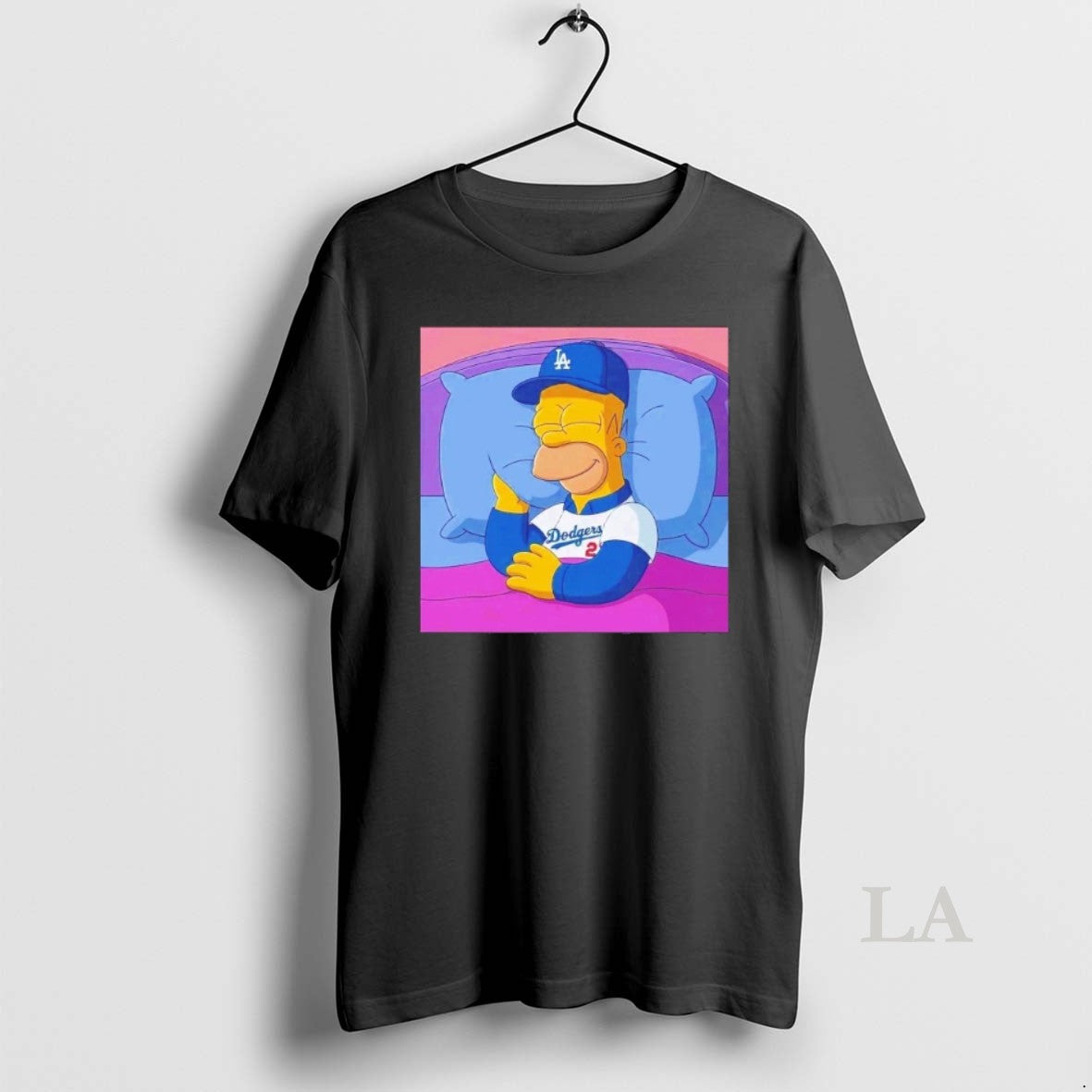 Original Los Angeles Dodgers Big Fan Simpson Sleeping