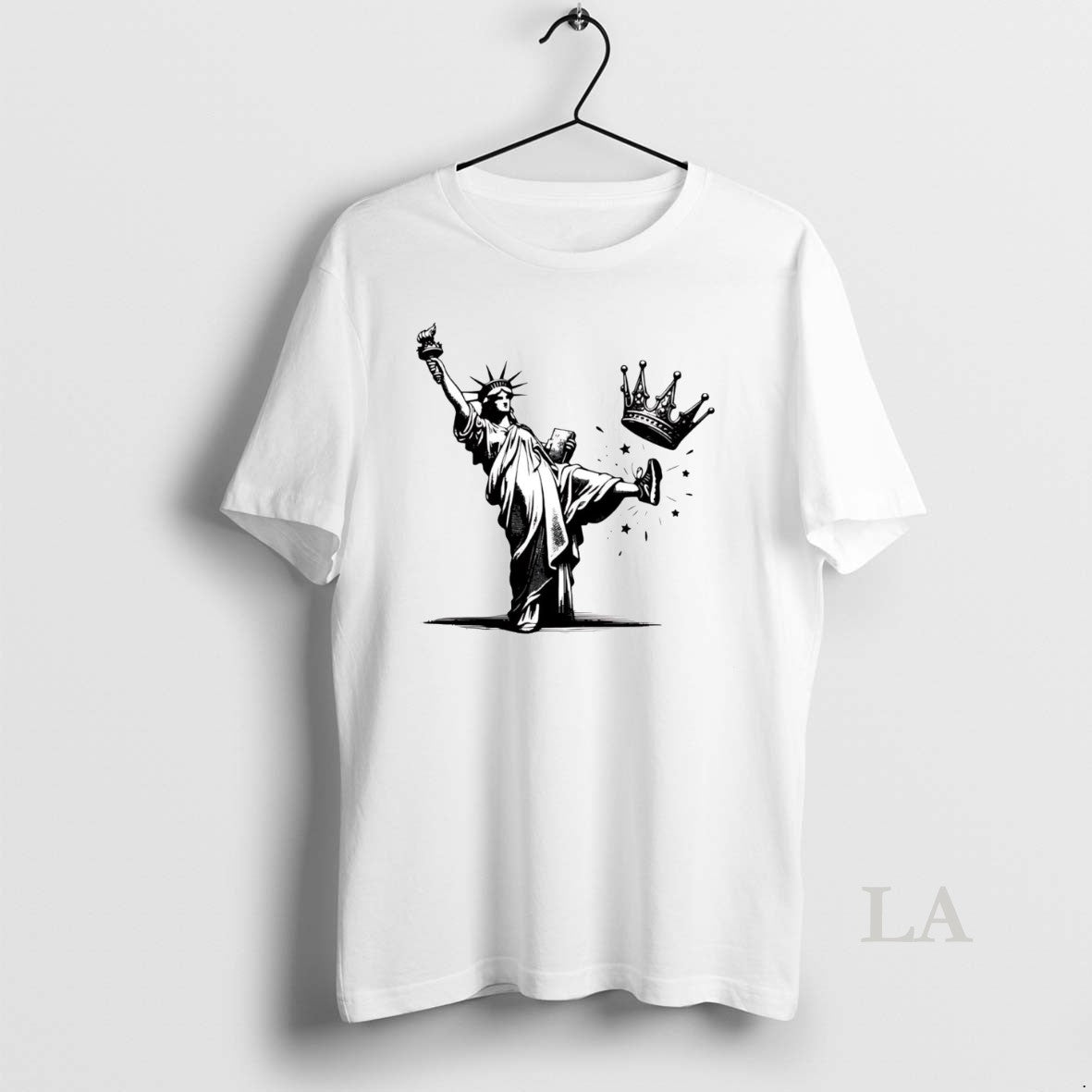 Original Statue Of Liberty Kicking Crown America No Kings