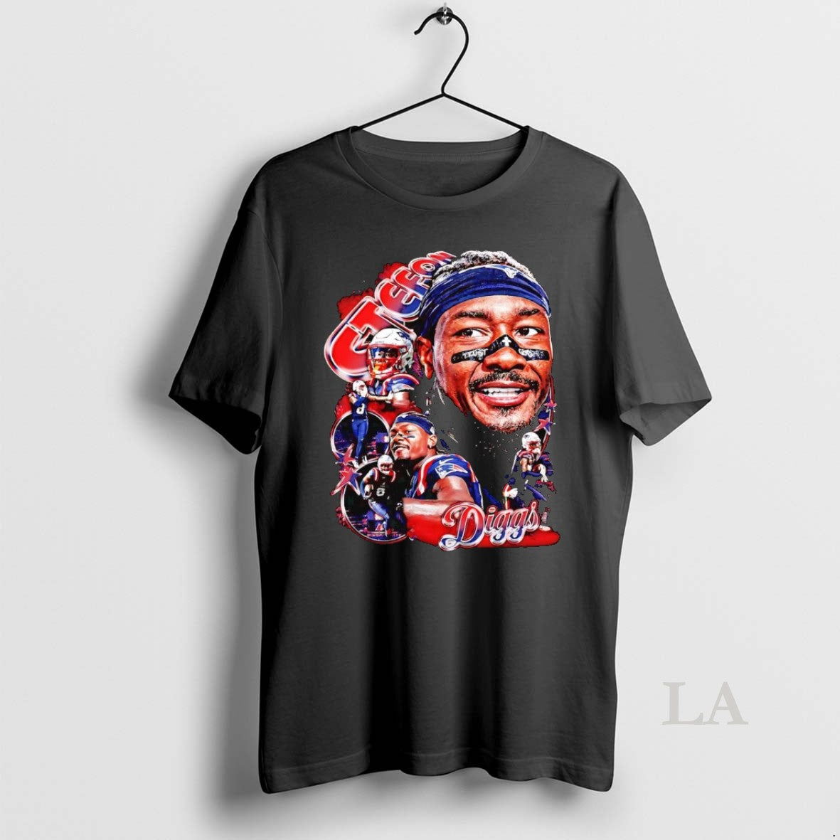 Original Stefon Diggs Big Face Ne Patriots