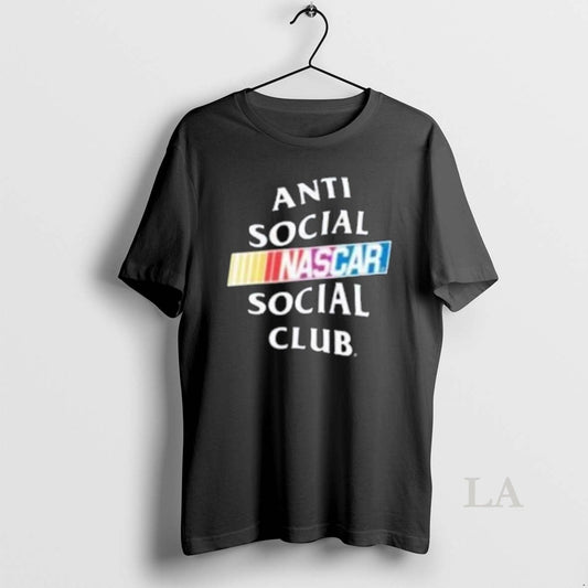 Original Store Anti Social Social Club X Nascar Black Games Shit Long Sleve