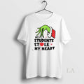 Original The Grinch Hand My Students Stole My Heart Christmas White