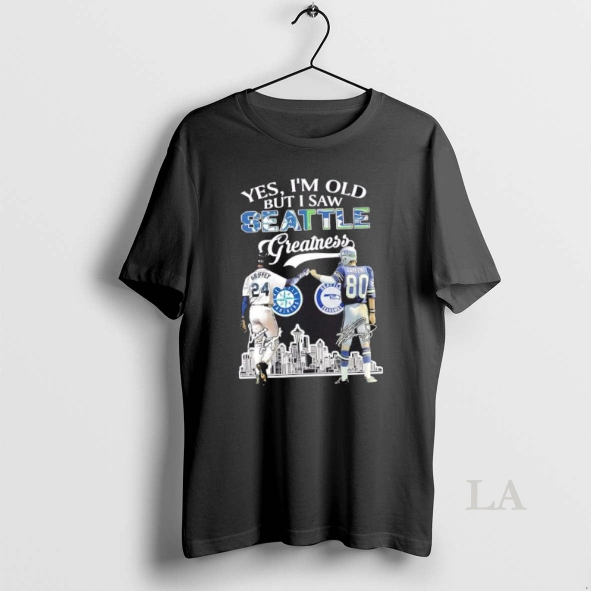 Original Yes Im Old But I Saw Greatness Seattle Sports Griffey X Largent Skyline