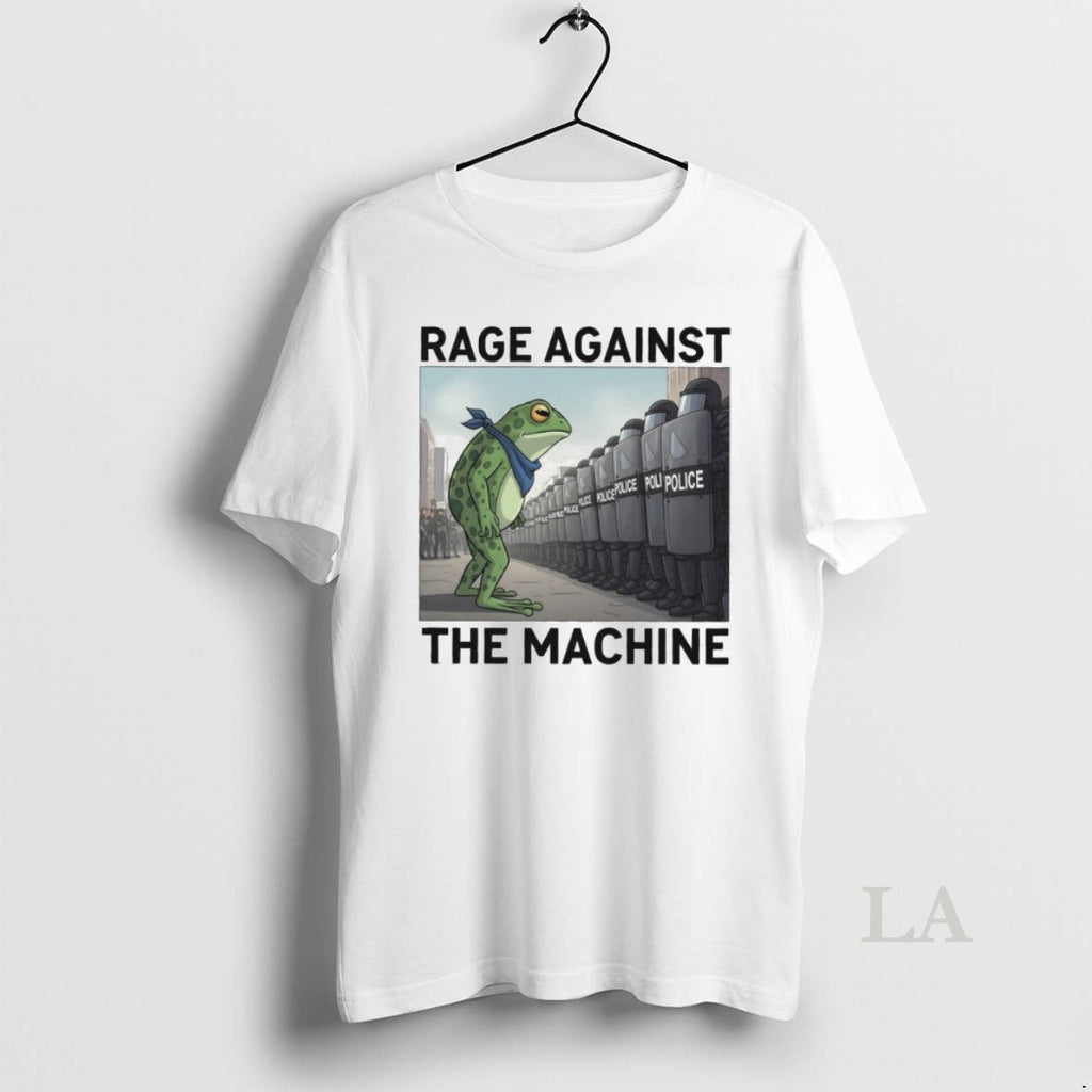 Original Rage Against The Machine Portland Frog Protest Political Activist Anti Fascism Graphic