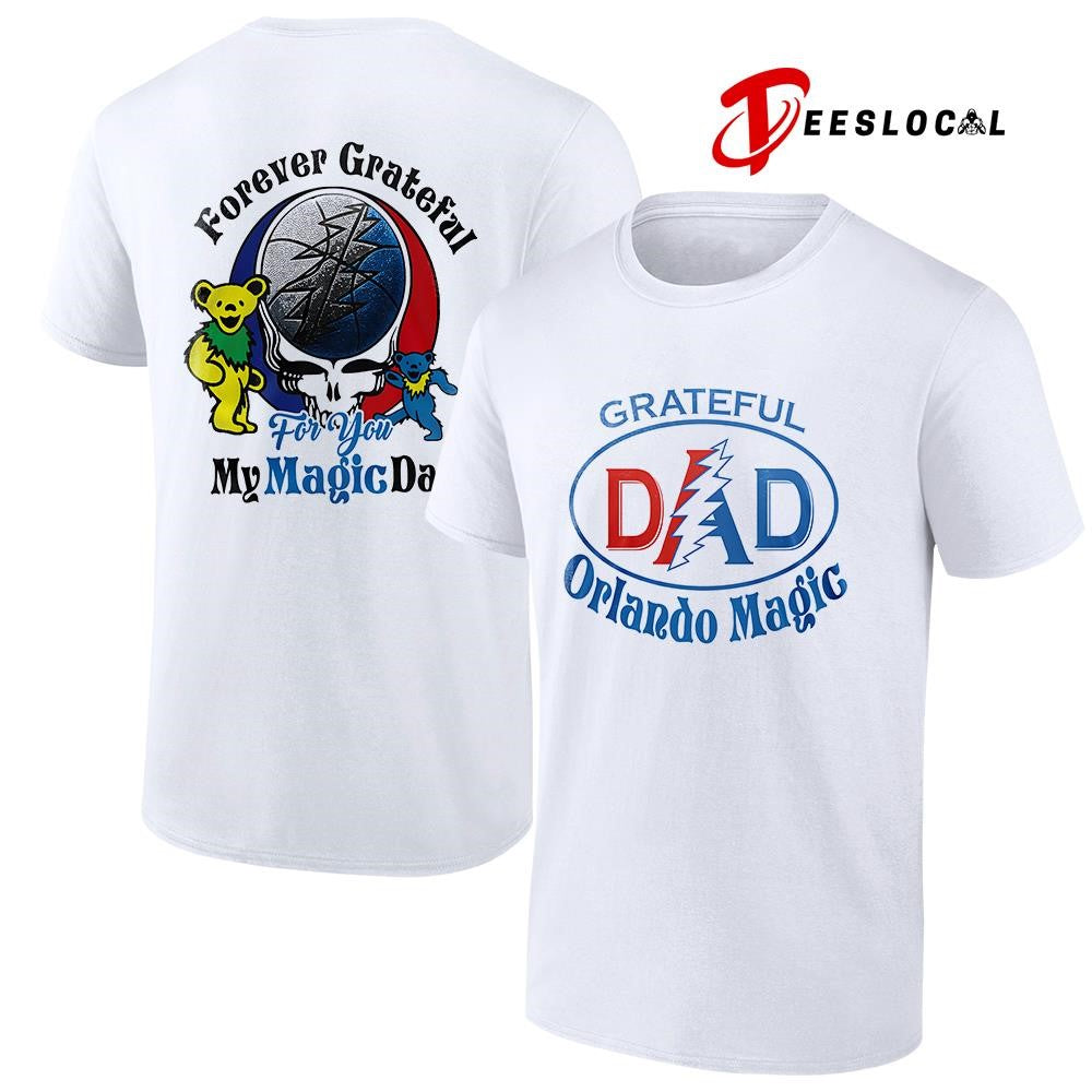 Orlando Magic x Grateful Dead Father Day forever Grateful logo shirt