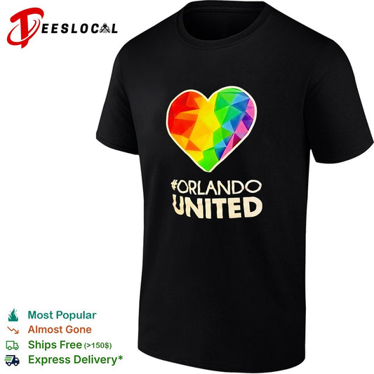Orlando United Heart Rainbow Symbol LGBT Pride Awareness shirt