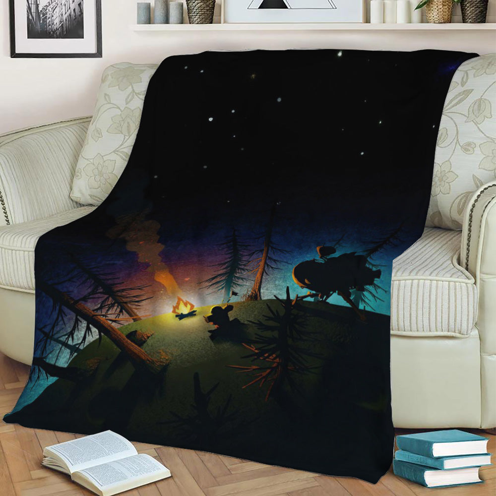 Outer Wilds Fleece Throw Blanket
