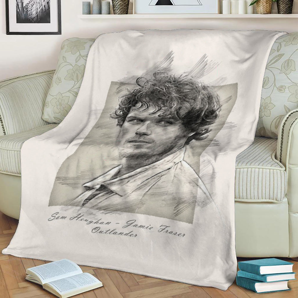 Outlander Jamie Fraser Fleece Throw Blanket