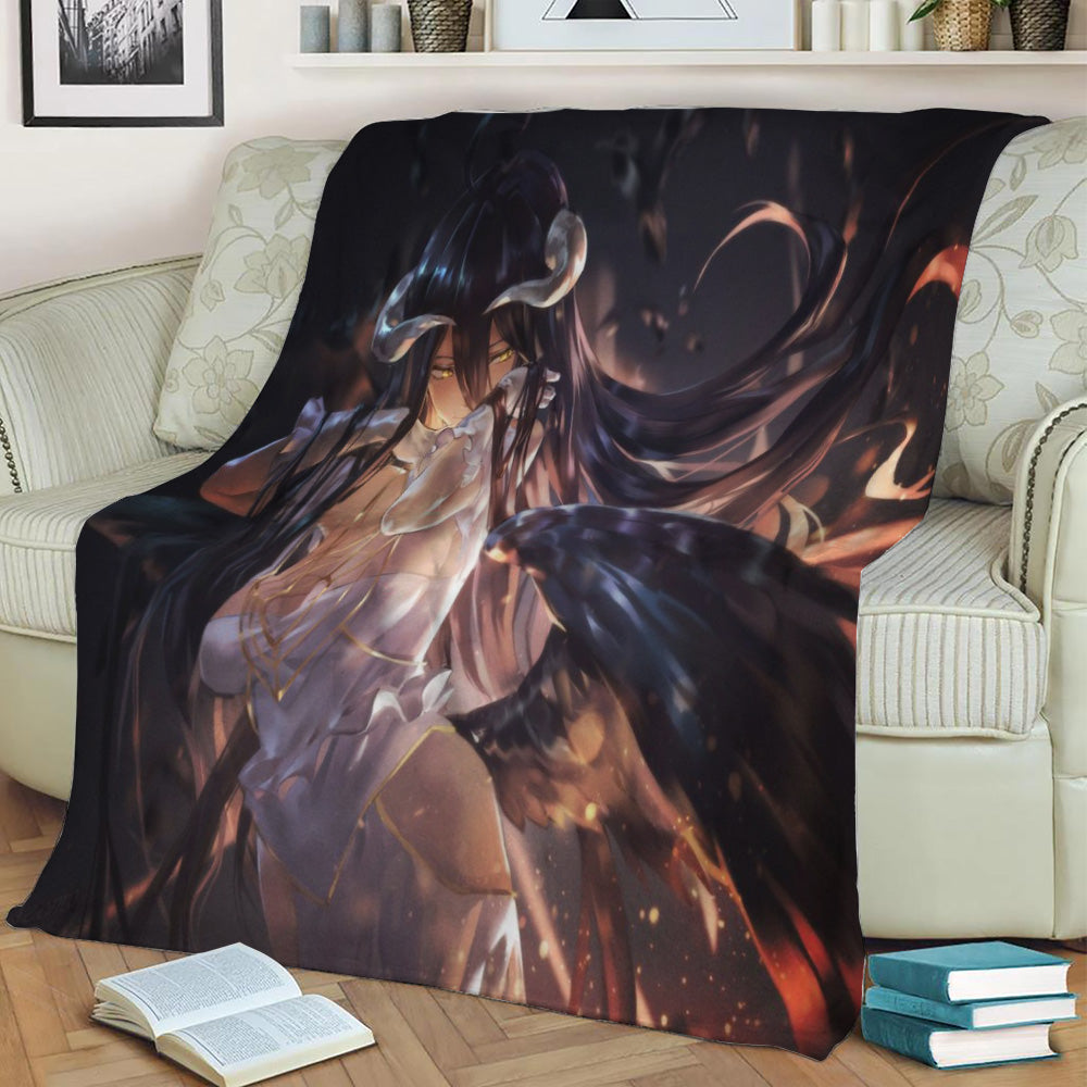 Overlord Albedo Fleece Throw Blanket