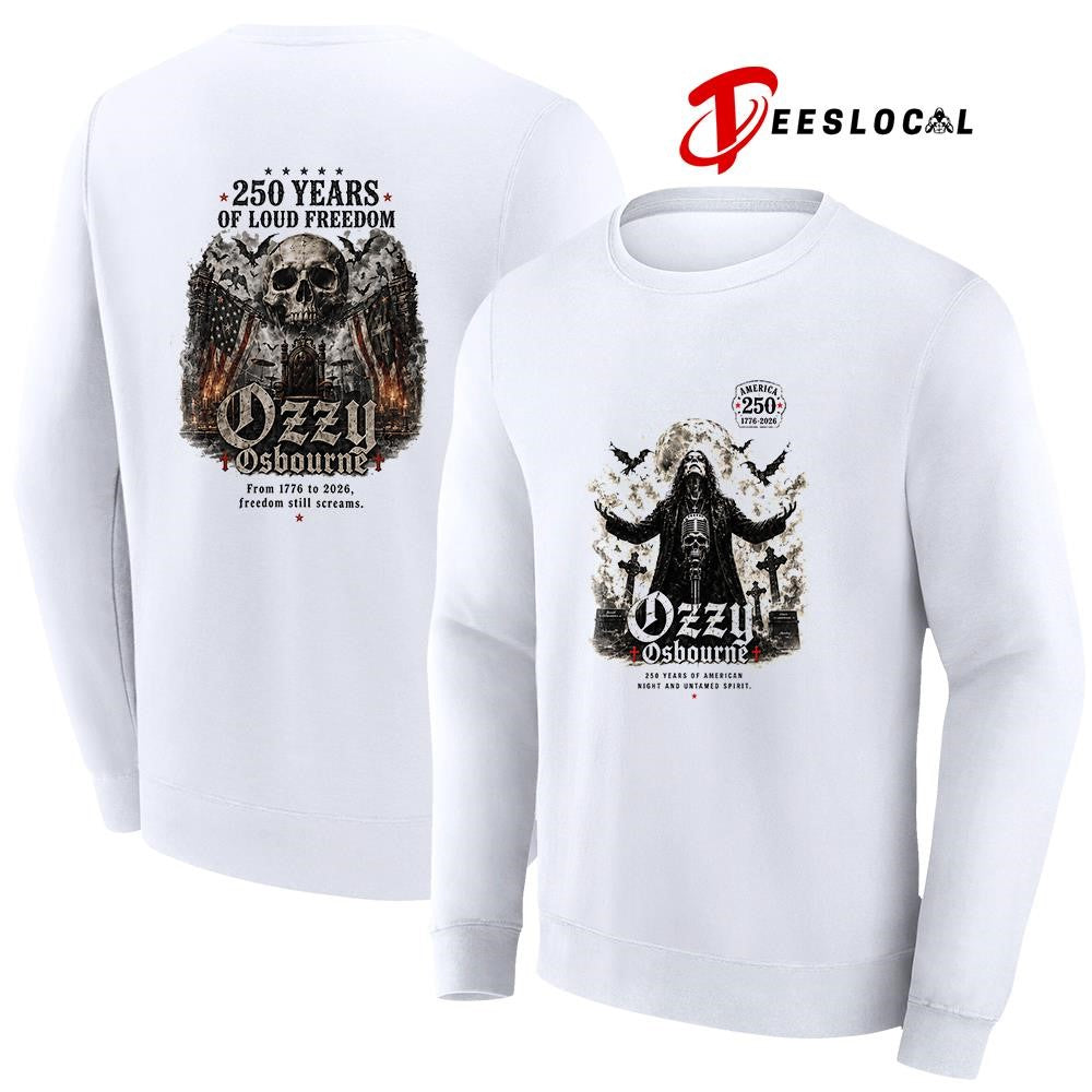 Ozzy Osbourne 250 years of American night and untamped spirit shirt