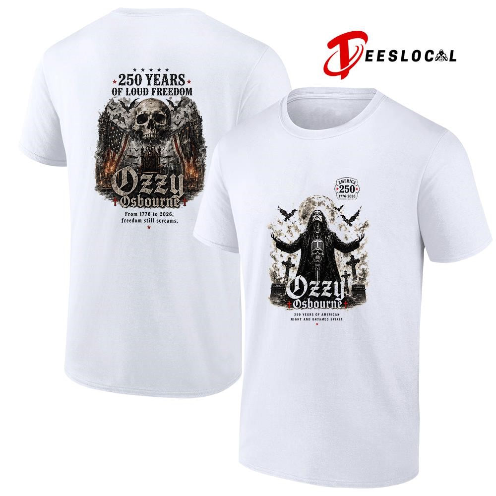 Ozzy Osbourne 250 years of American night and untamped spirit shirt