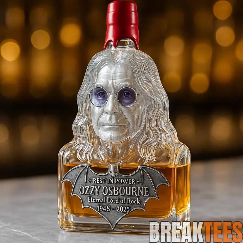 Ozzy Osbourne Tribute ‘Immortalized in Glass’ Limited Edition Whiskey Bottle