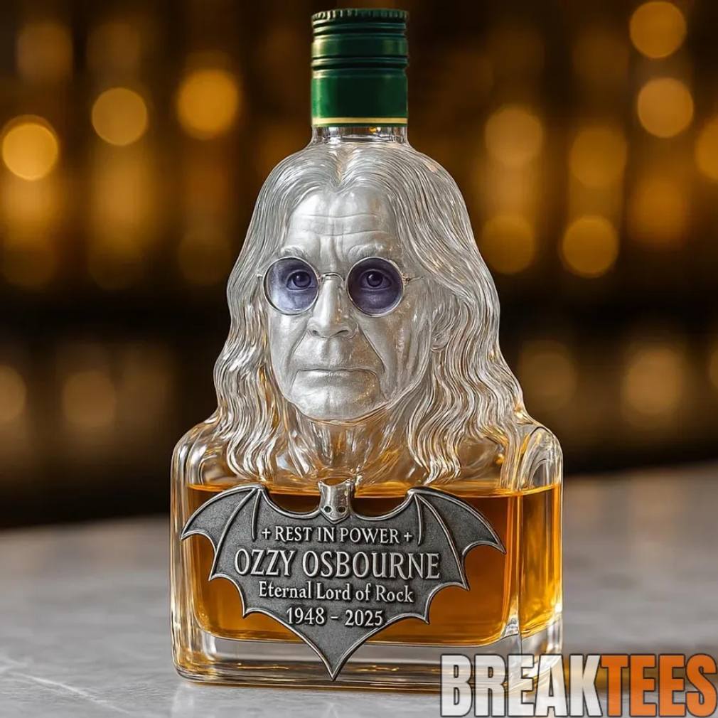 Ozzy Osbourne Tribute ‘Immortalized in Glass’ Limited Edition Whiskey Bottle