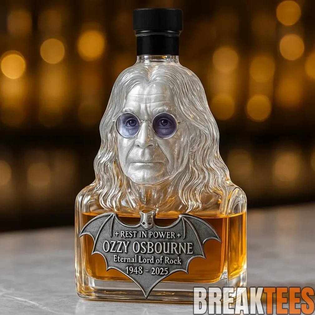 Ozzy Osbourne Tribute ‘Immortalized in Glass’ Limited Edition Whiskey Bottle