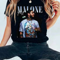P.0sty Rap Music Shirt P.0sst Mal0n3 Rap 90s Ausstin Album Rap 90s Tour Rapper Bootleg Short Sleeve Shirt Casual T-Shirts