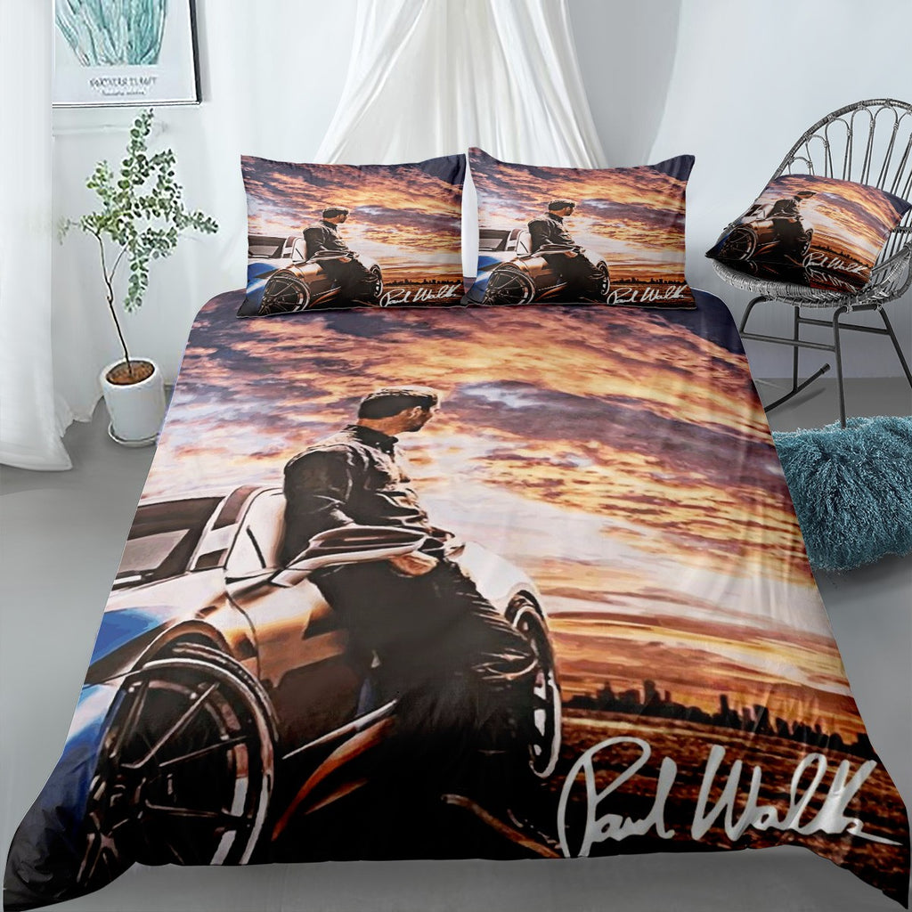 PAUL WALKER Bedding Set (Duvet Cover & Pillow Shams)