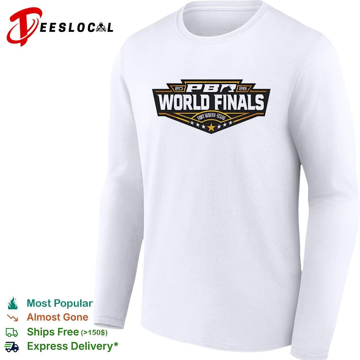 PBR World Finals Fort Worth Texas 2026 logo graphic shirt