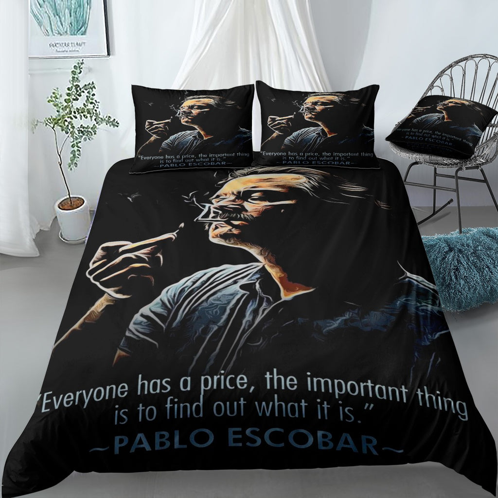 Pablo Escobar Bedding Set (Duvet Cover & Pillow Shams)