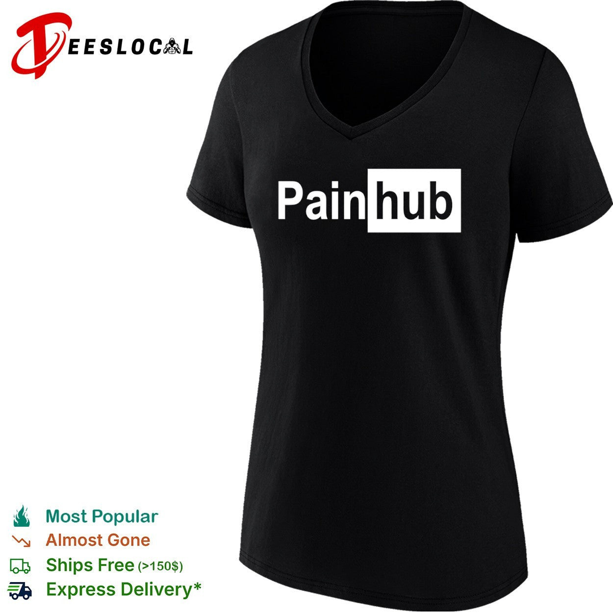 Painhub parody logo shirt
