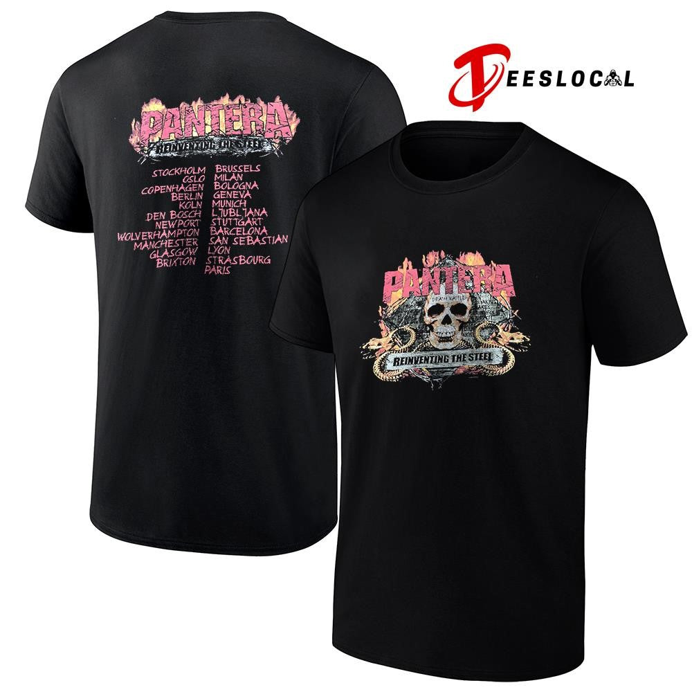 Pantera reinventing the steel cities graphic shirt