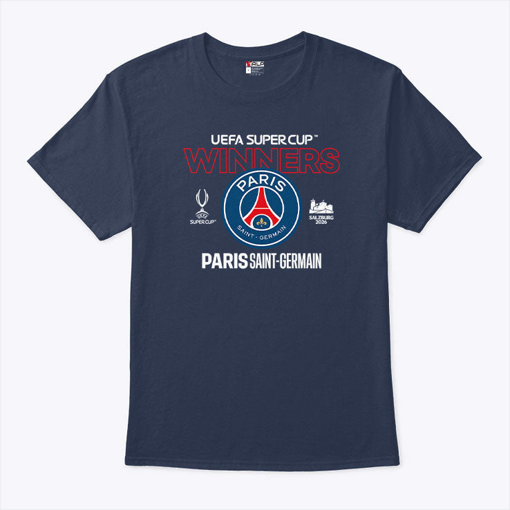 Paris Saint-Germain 2026 UEFA Super Cup Winners T Shirt