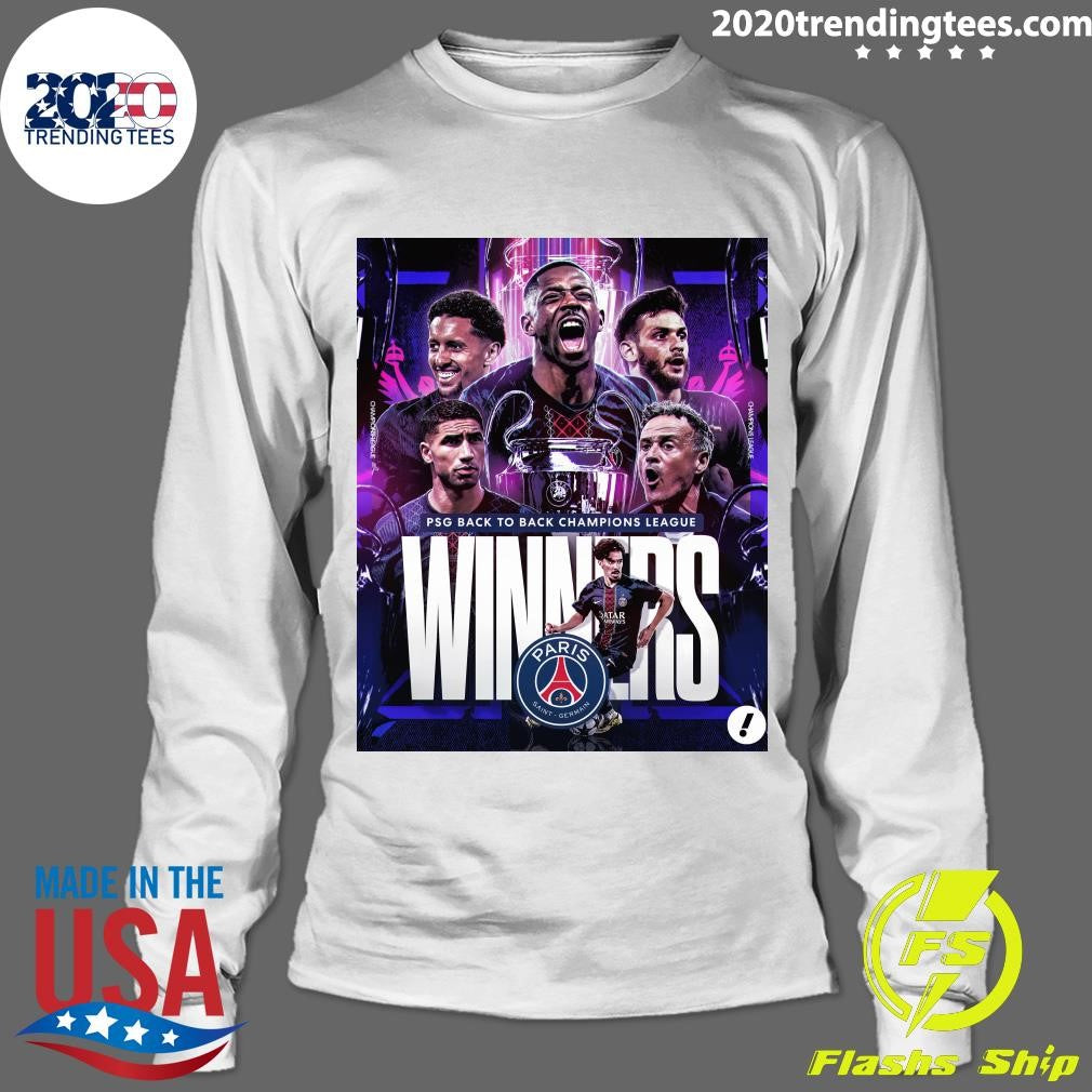Paris Saint-Germain defeats Arsenal in a penalty shootout to win the UEFA Champions League Final Shirt