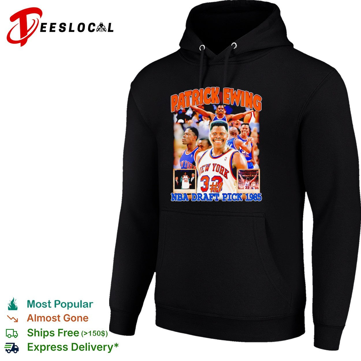 Patrick Ewing New York Knicks NBA Draft Pick 1985 Basketball shirt