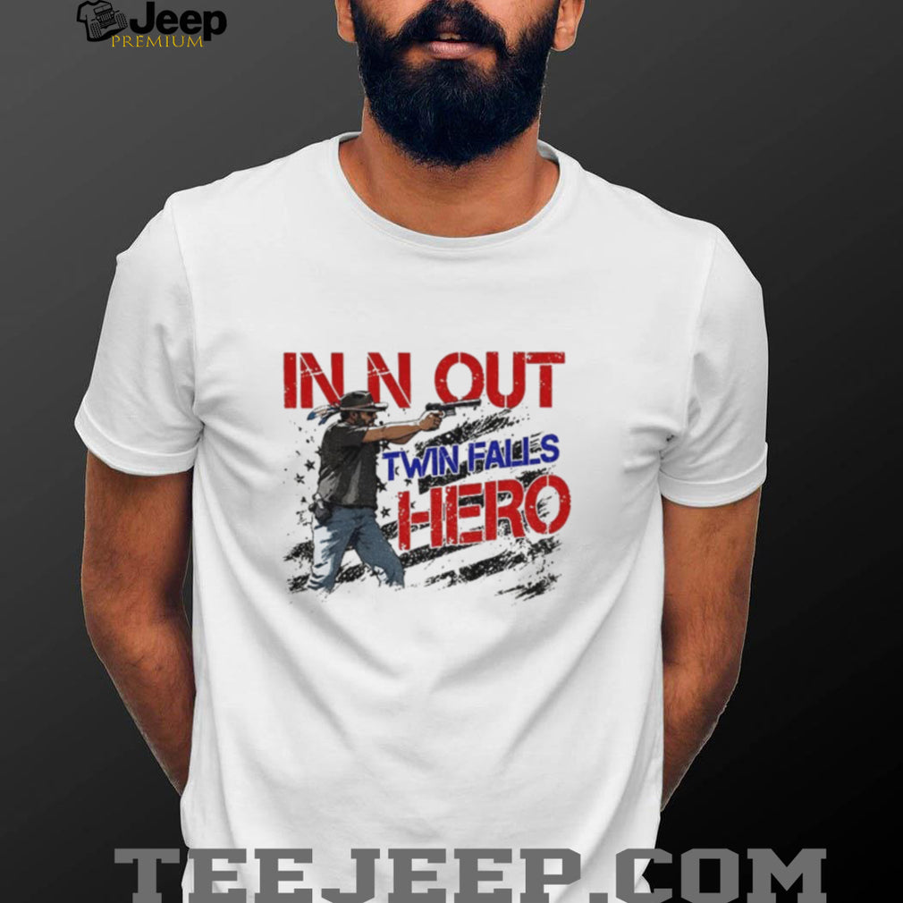 Patriotic USA Second Amendment In N Out Twin Falls Hero shirt