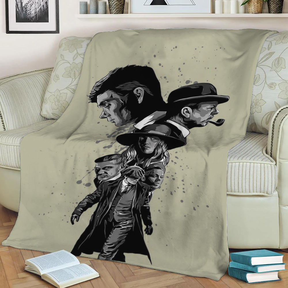 Peaky Fleece Throw Blanket