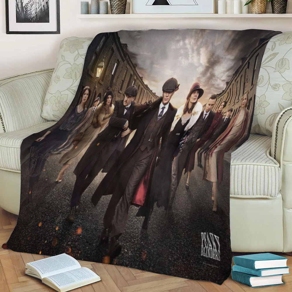 Peaky Blinders Key Art Fleece Throw Blanket