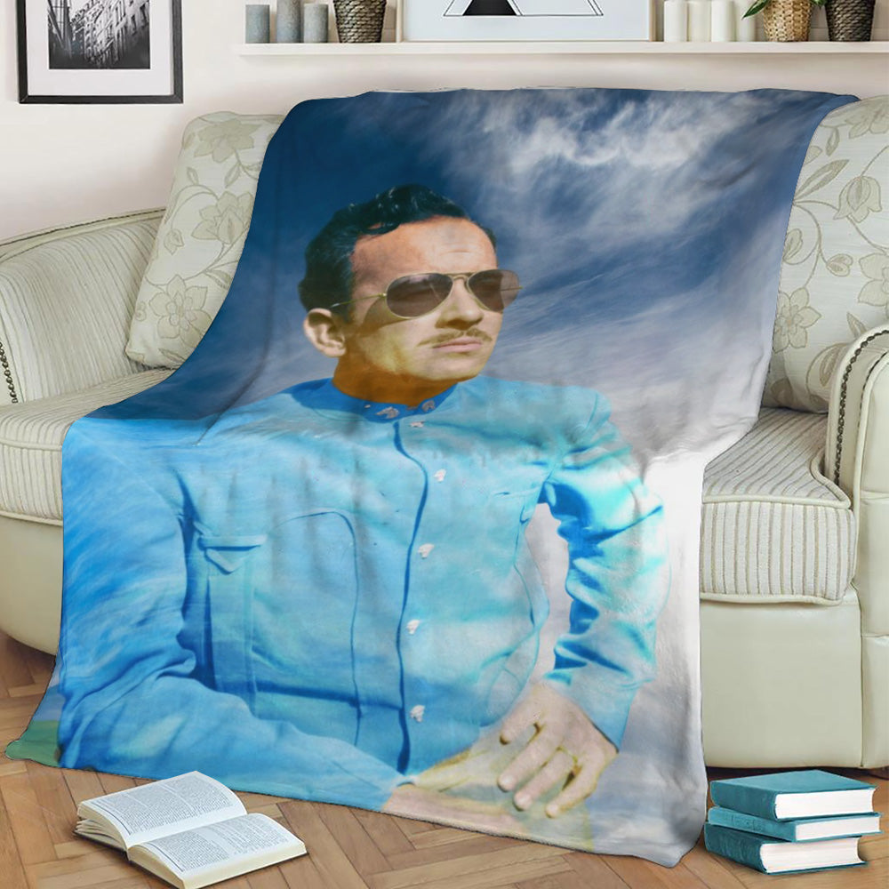 Pedro Infante Fleece Throw Blanket