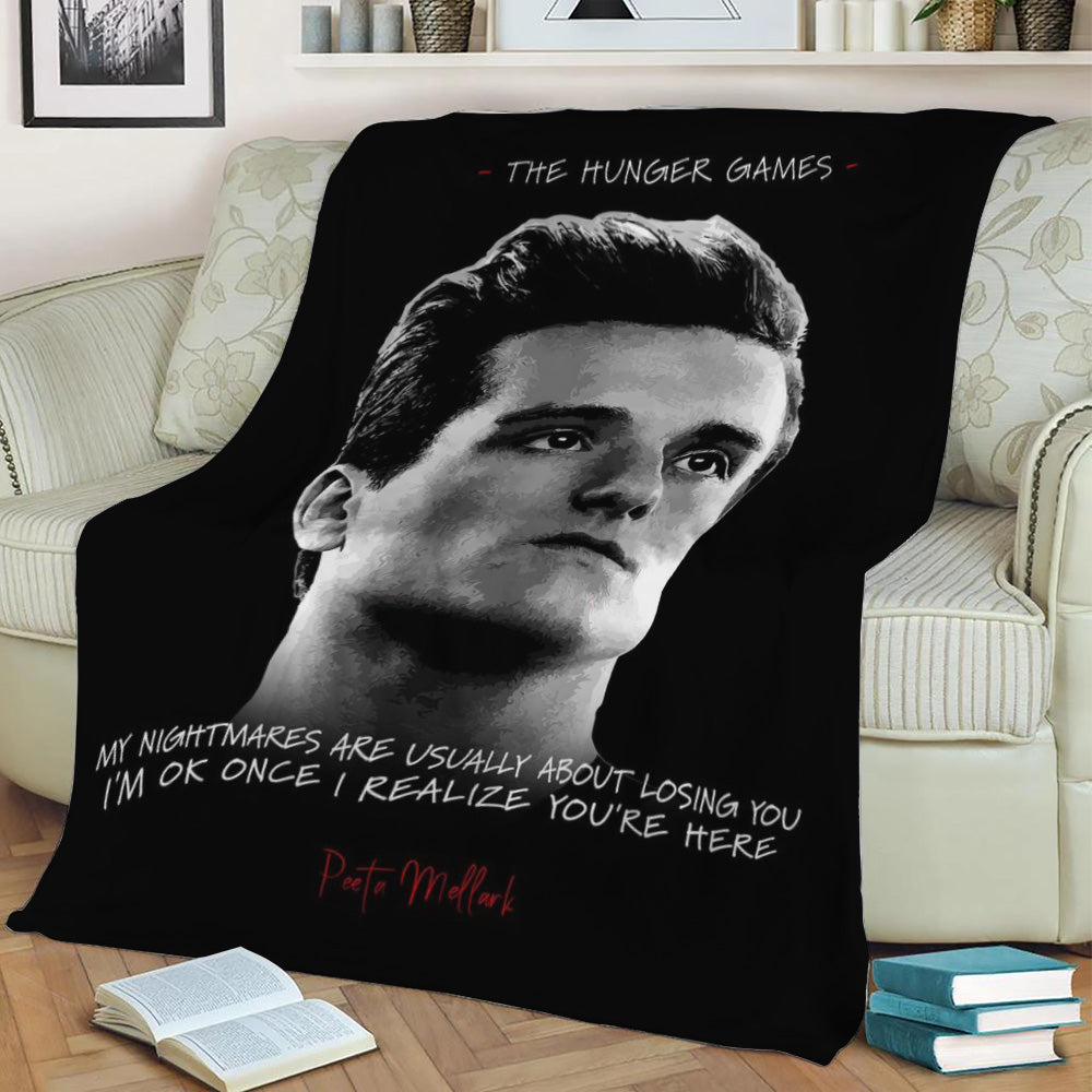 Peeta Mellark Fleece Throw Blanket